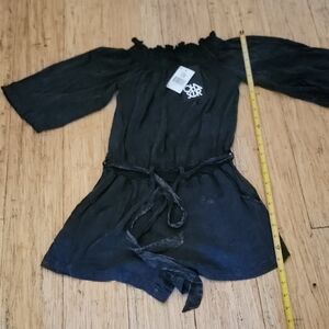 CHASER Black Romper with Belt